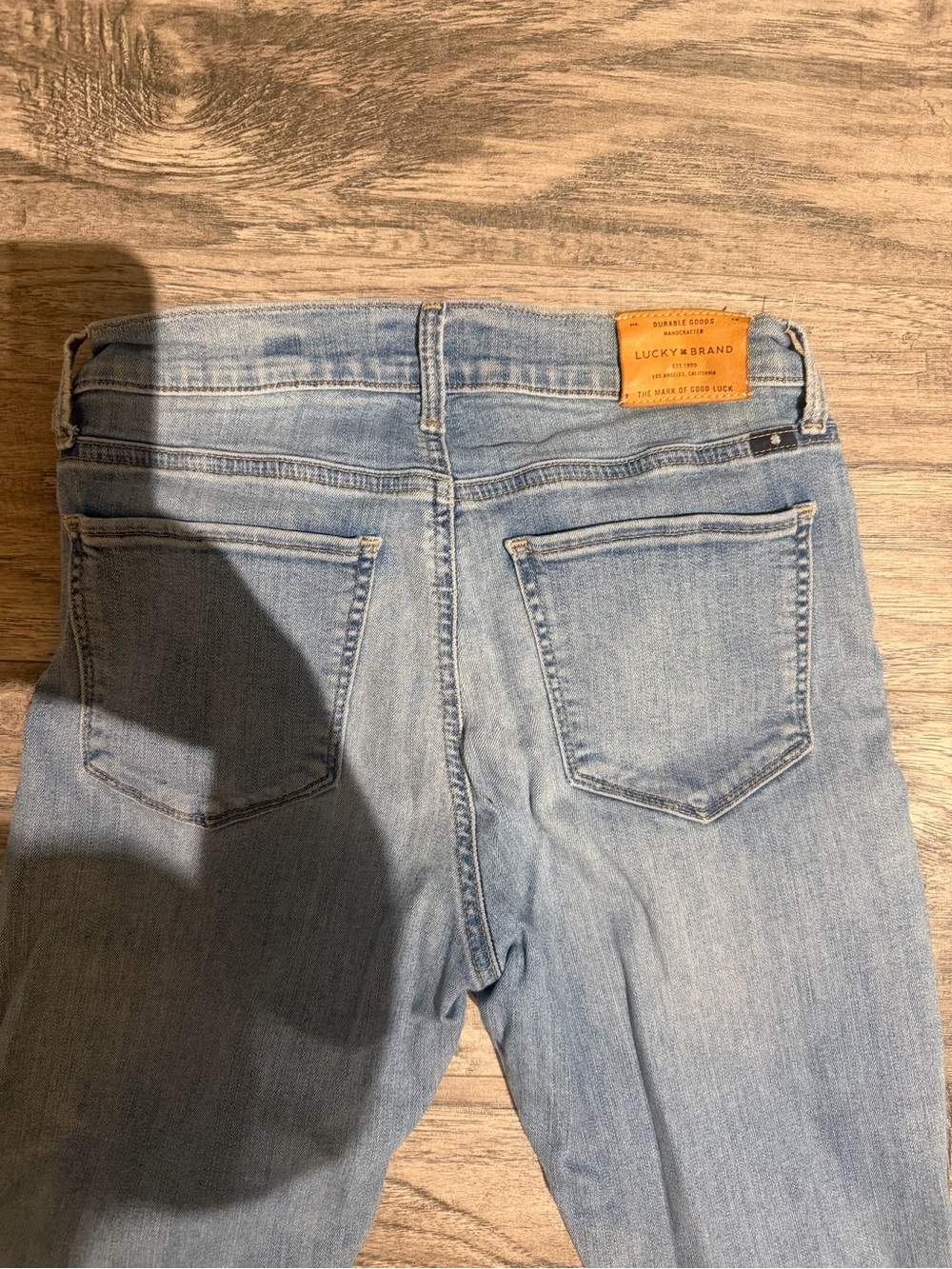 Lucky Brand Light Blue Distressed Skinny Jeans - Picture 5 of 5